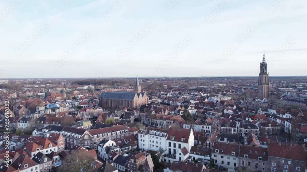 Aerial video over the city of Amersfoort Netherlands Aerial video over the city of Amersfoort Netherlands