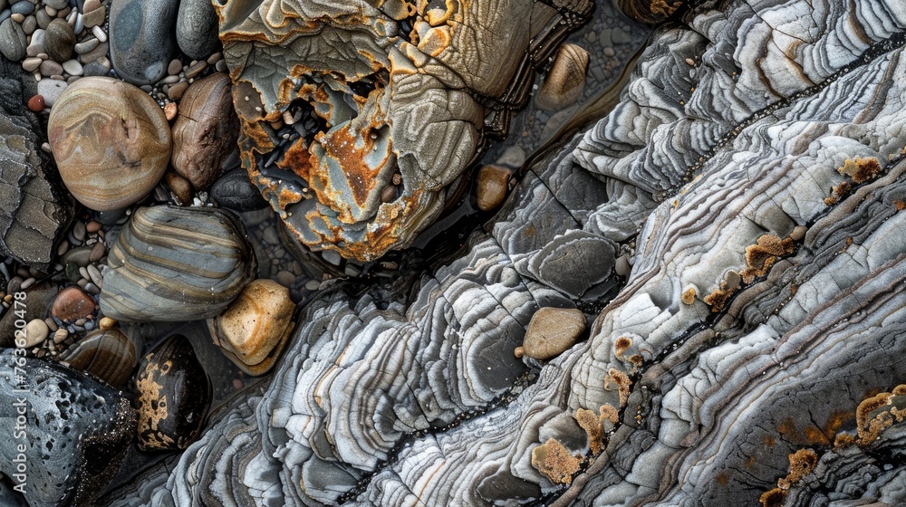 Rocks - textures and layers from Aegean seashore