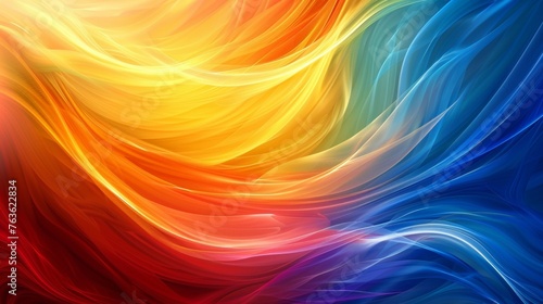 A colorful abstract background with a swirl of colors, AI