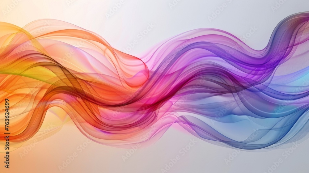 A colorful abstract background with waves of different colors, AI A colorful abstract background with waves of different colors, AI