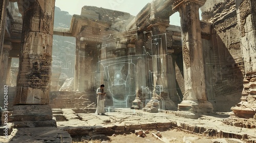 Augmented Reality Reveals Ancient Civilization’s Secrets Amid Temple Ruins photo
