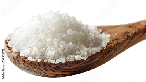 Spoon of sugar isolated,white background 