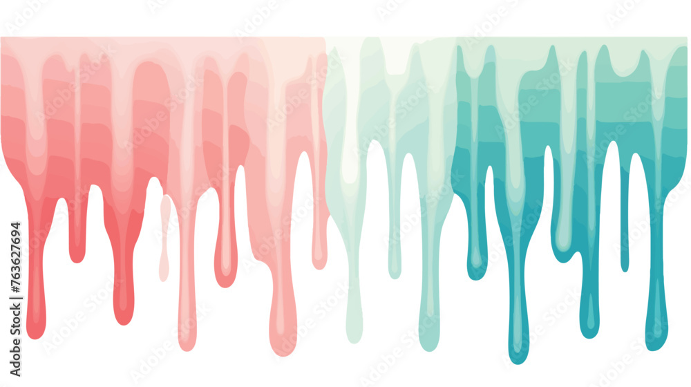 Abstract with soft dripping pastel colors flat 