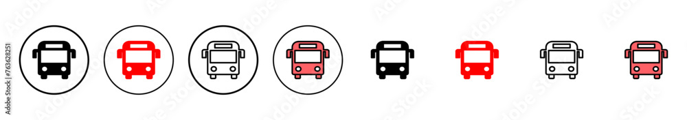 Bus icon vector illustration. bus sign and symbol. transport symbol Bus icon vector illustration. bus sign and symbol. transport symbol