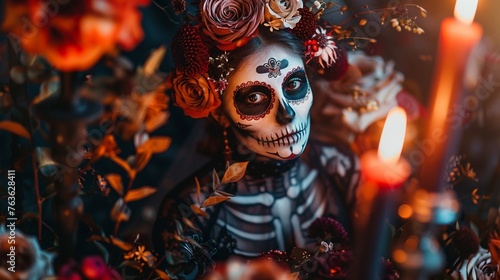 Mystical skeleton bride