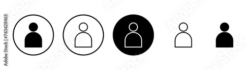 User Icon vector isolated on white background. person sign. people icon.