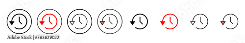 History icon vector illustration. recent event history sign and symbol