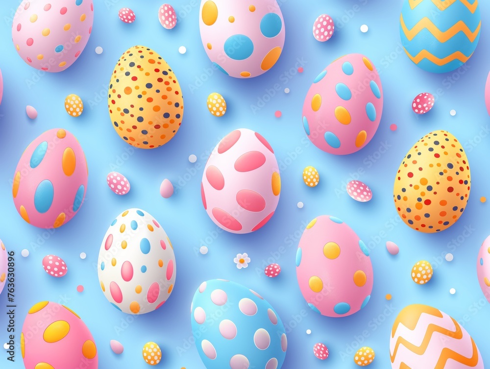 Illustration Colorful background of Easter eggs collection, Easter celebration Illustration Colorful background of Easter eggs collection, Easter celebration