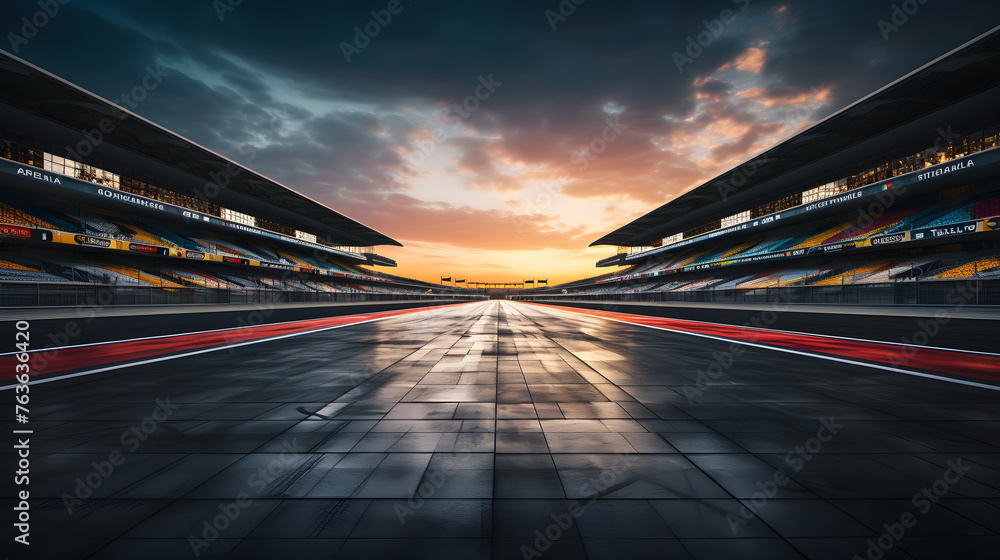 Obraz premium Racing tracks background