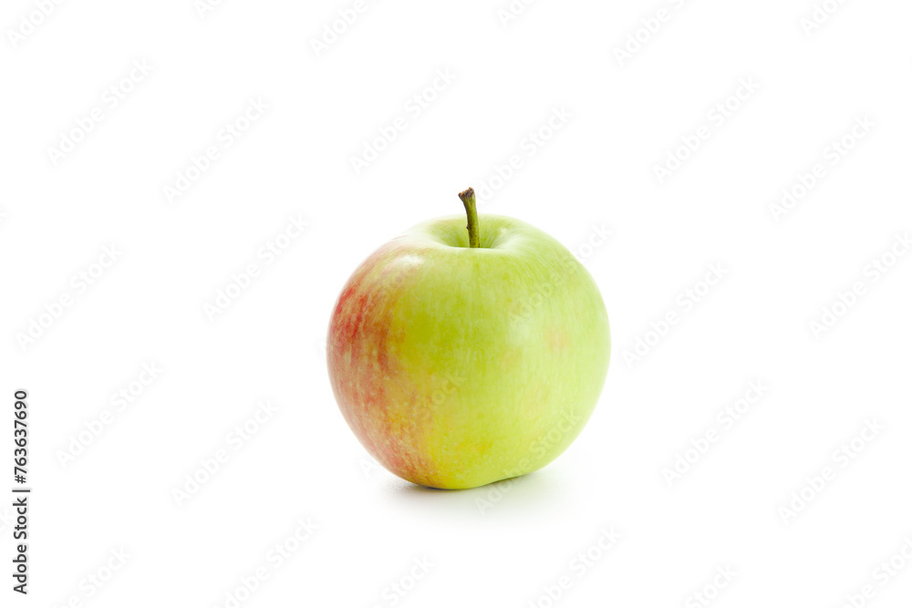 Green apple isolated on white background with clipping path..