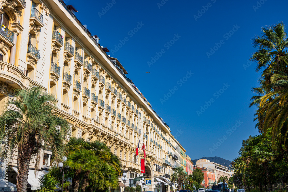Iconic landmarks of Nice, France