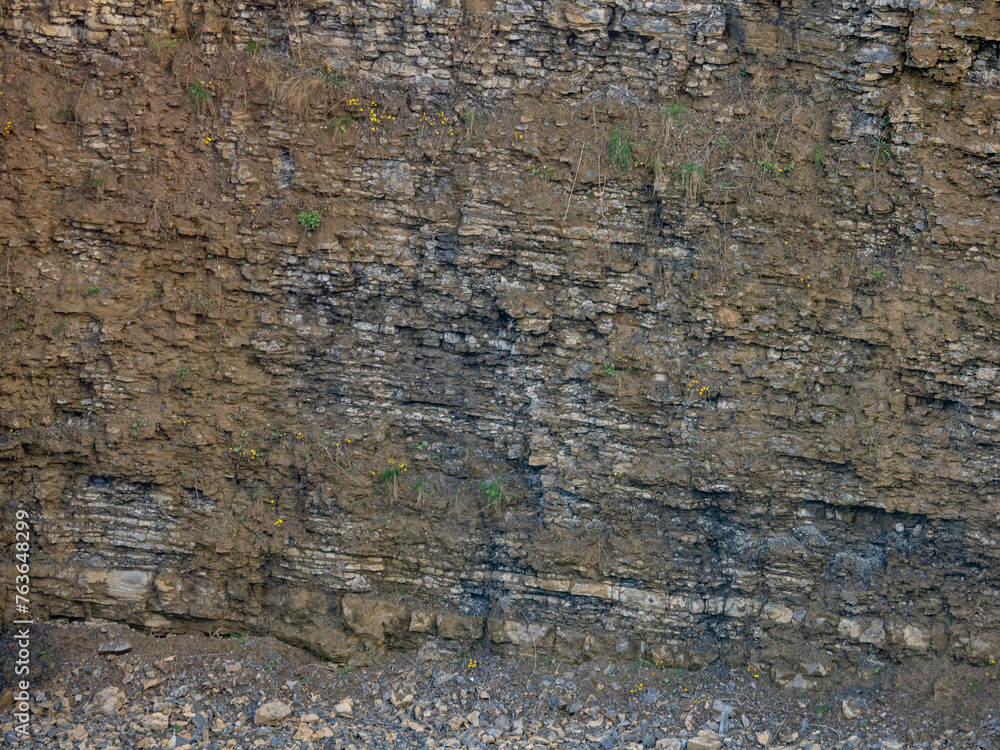 Obraz premium Felswände im Steinbruch