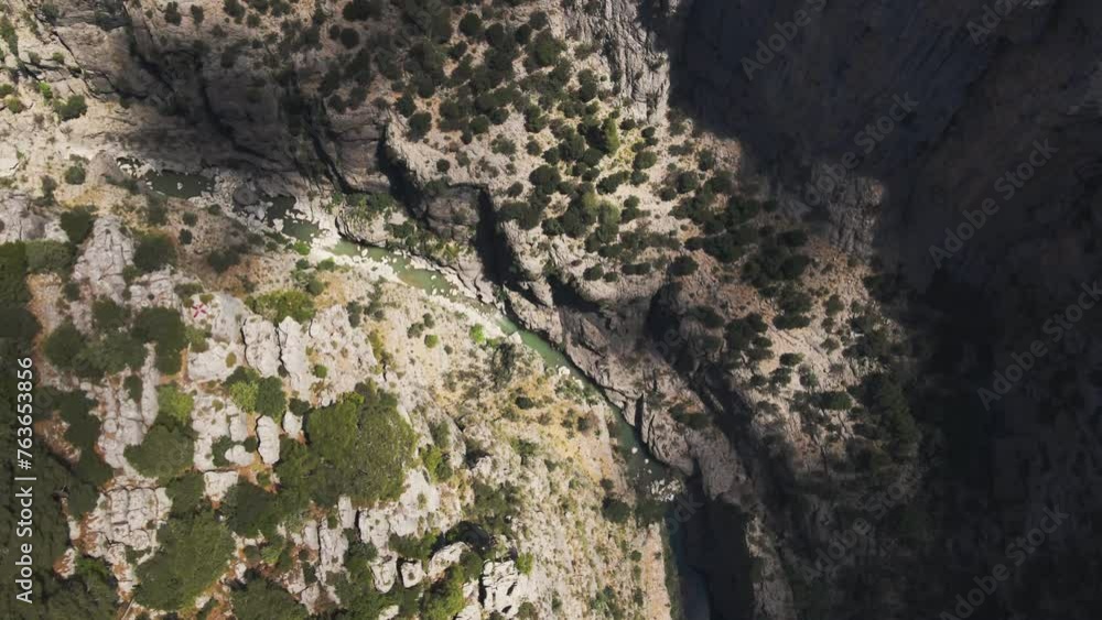 girl runs in the mountains along the Lycian Way in Turkey girl runs in the mountains along the Lycian Way in Turkey