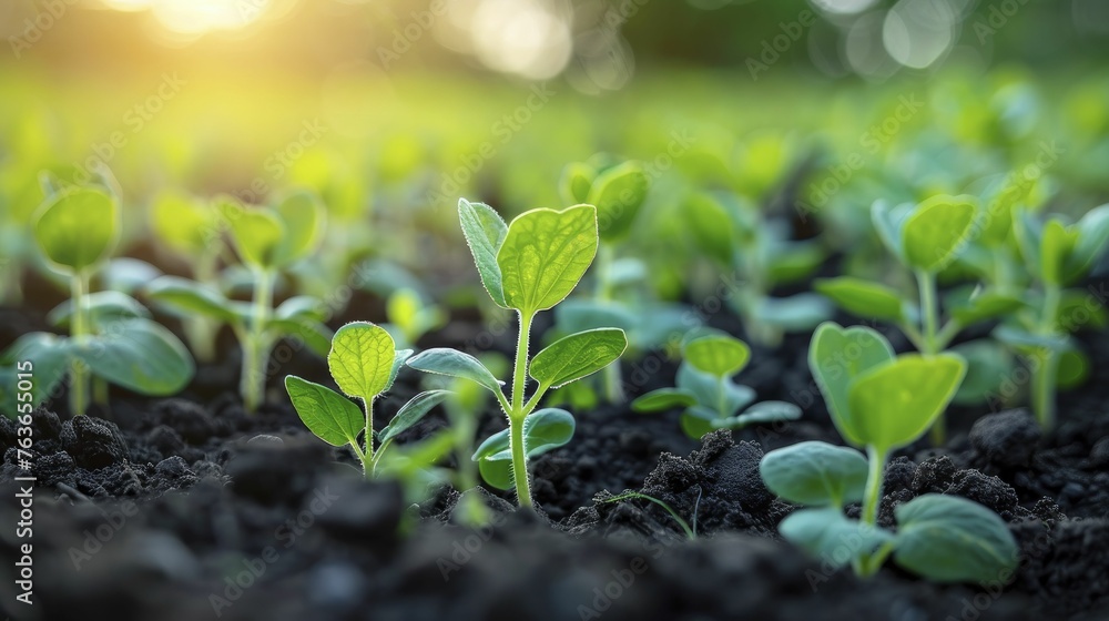 Enhancing soil health with phytoremediation crops cast in morning light promotes sustainable agriculture practices. Enhancing soil health with phytoremediation crops cast in morning light promotes sustainable agriculture practices.