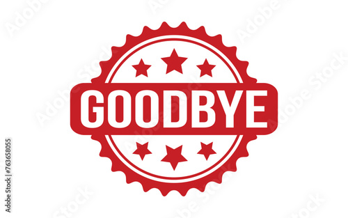 Goodbye Rubber Stamp Seal Vector