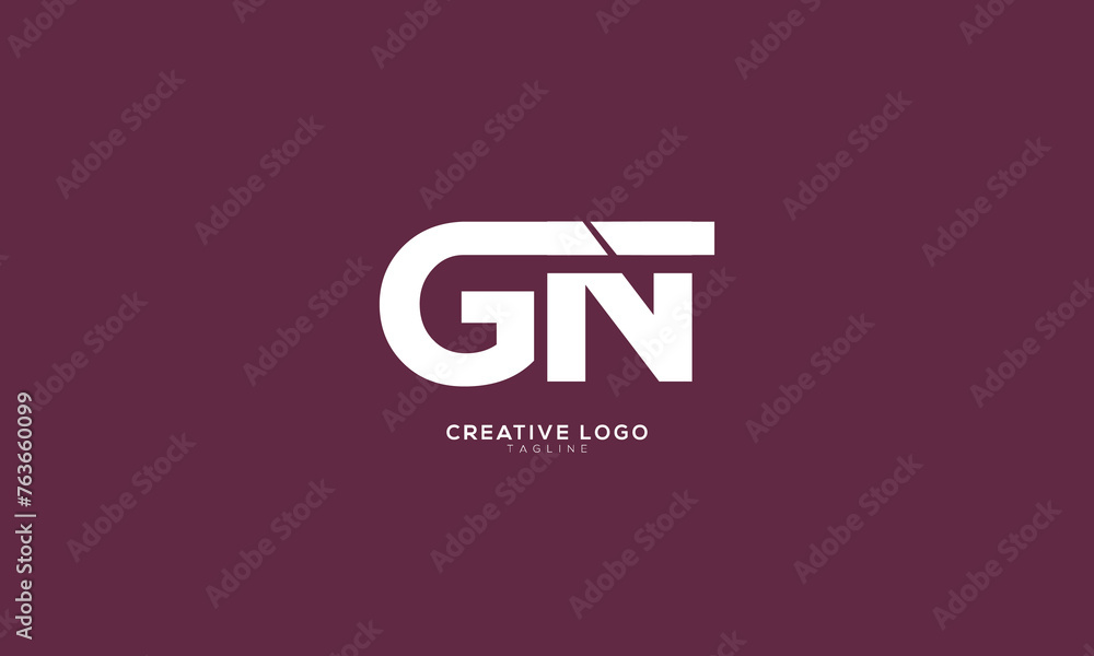 GN Abstract initial monogram letter alphabet logo design GN Abstract initial monogram letter alphabet logo design