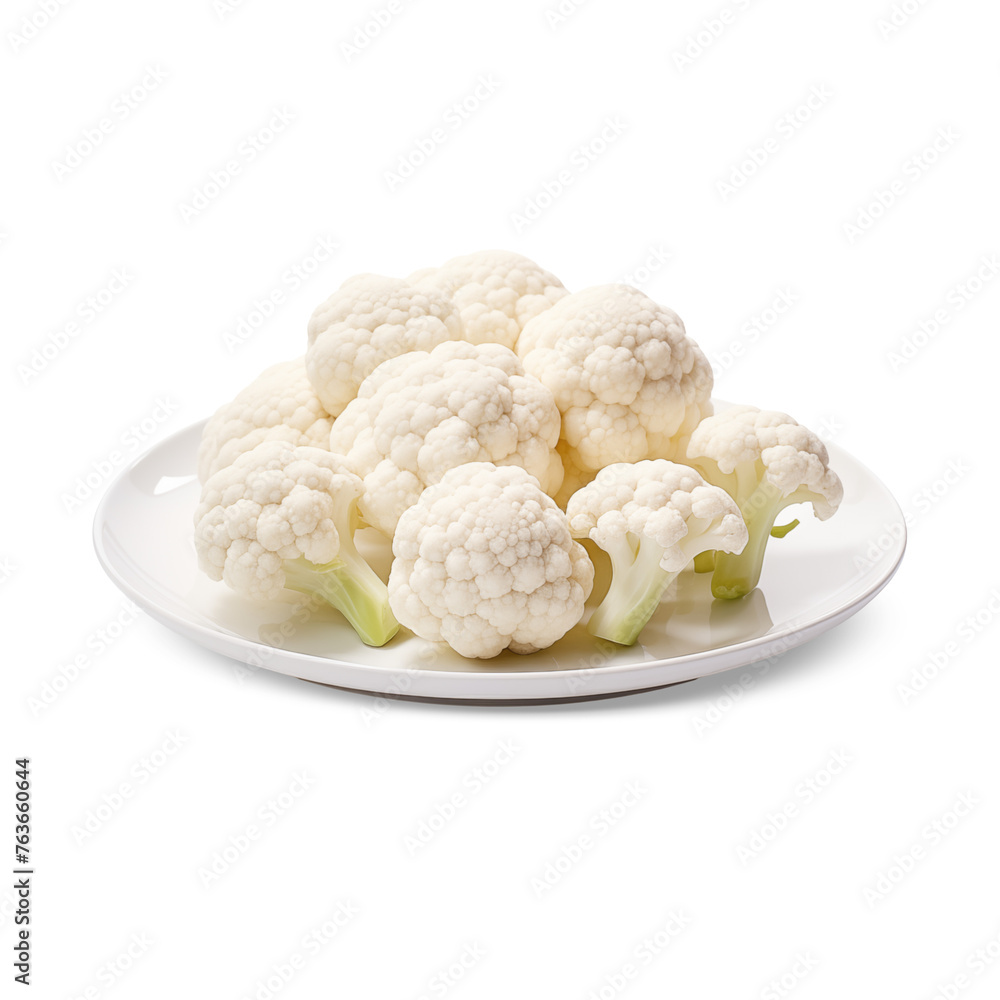 cauliflower isolated on white cauliflower isolated on white