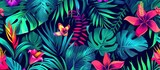 tropical pattern in bright colors