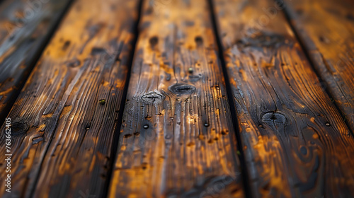 Vintage Burnt Wooden Board Texture