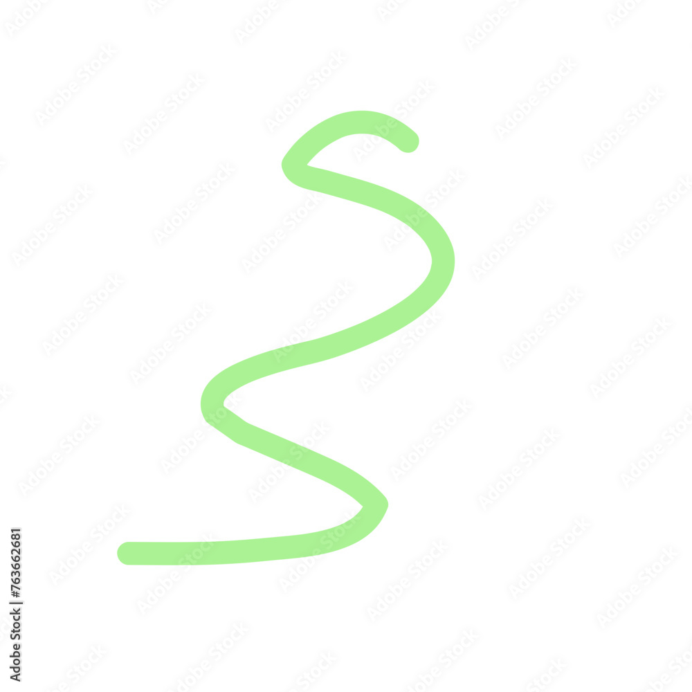 Naklejka premium Colorful Abstract Squiggly Lines Vector 
