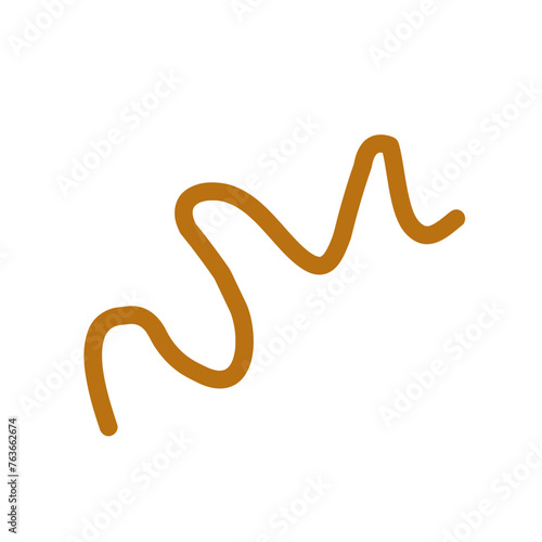 Colorful Abstract Squiggly Lines Vector 