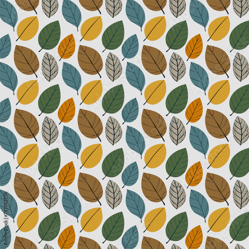 Seamless leaf pattern design