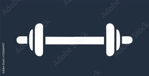 Logo short minimalistic fitness very minimalistic dumbell