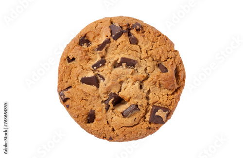 chocolate chip cookie isolated