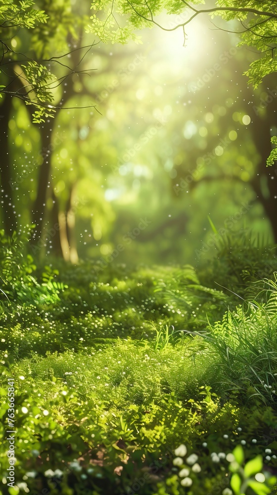 Beautiful green summer forest. Spring background, backdrop. Forest Illsutration
Beautiful green summer forest. Spring background, backdrop. Forest Illsutration