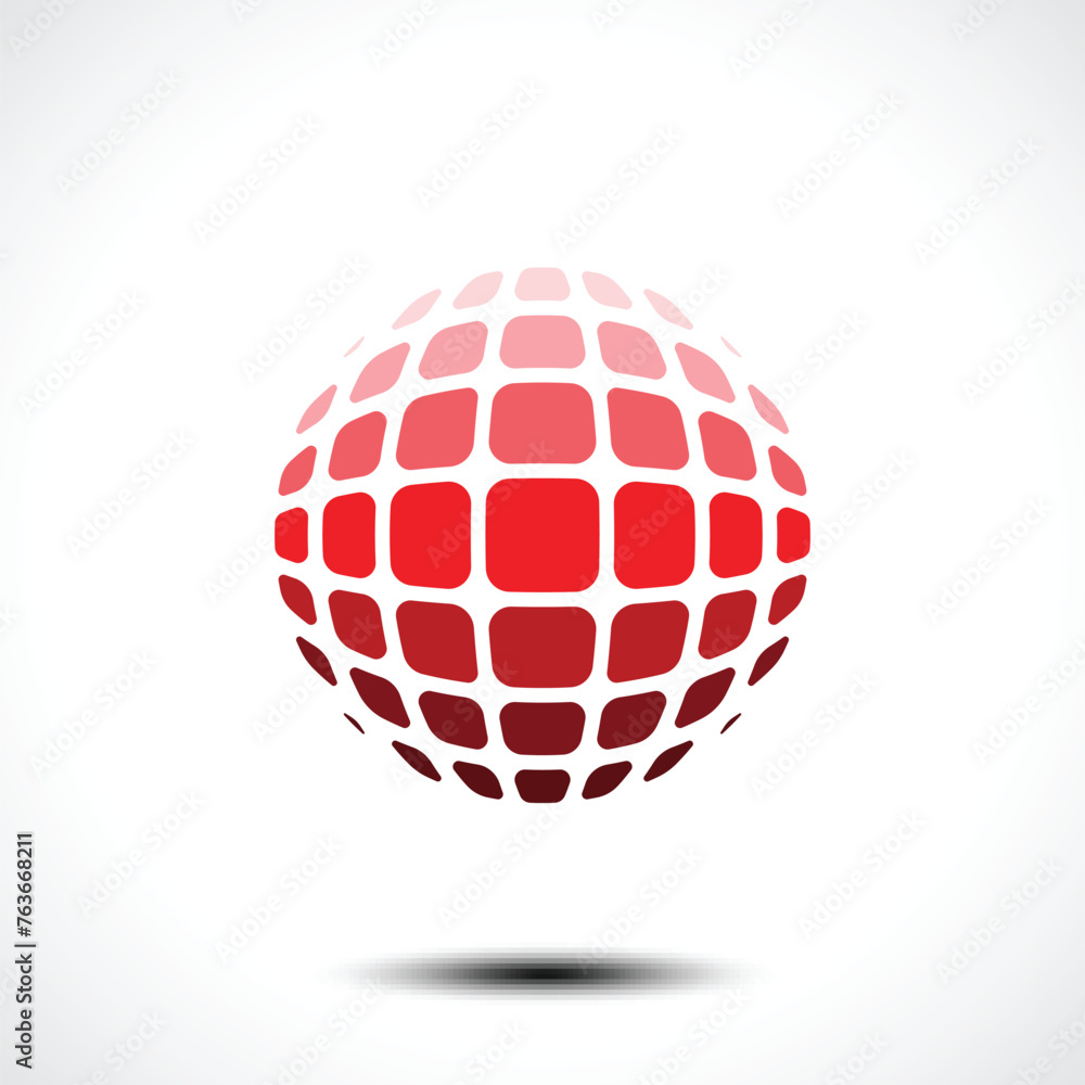 Abstract globe design icon. Vector illustration. Abstract globe design icon. Vector illustration.