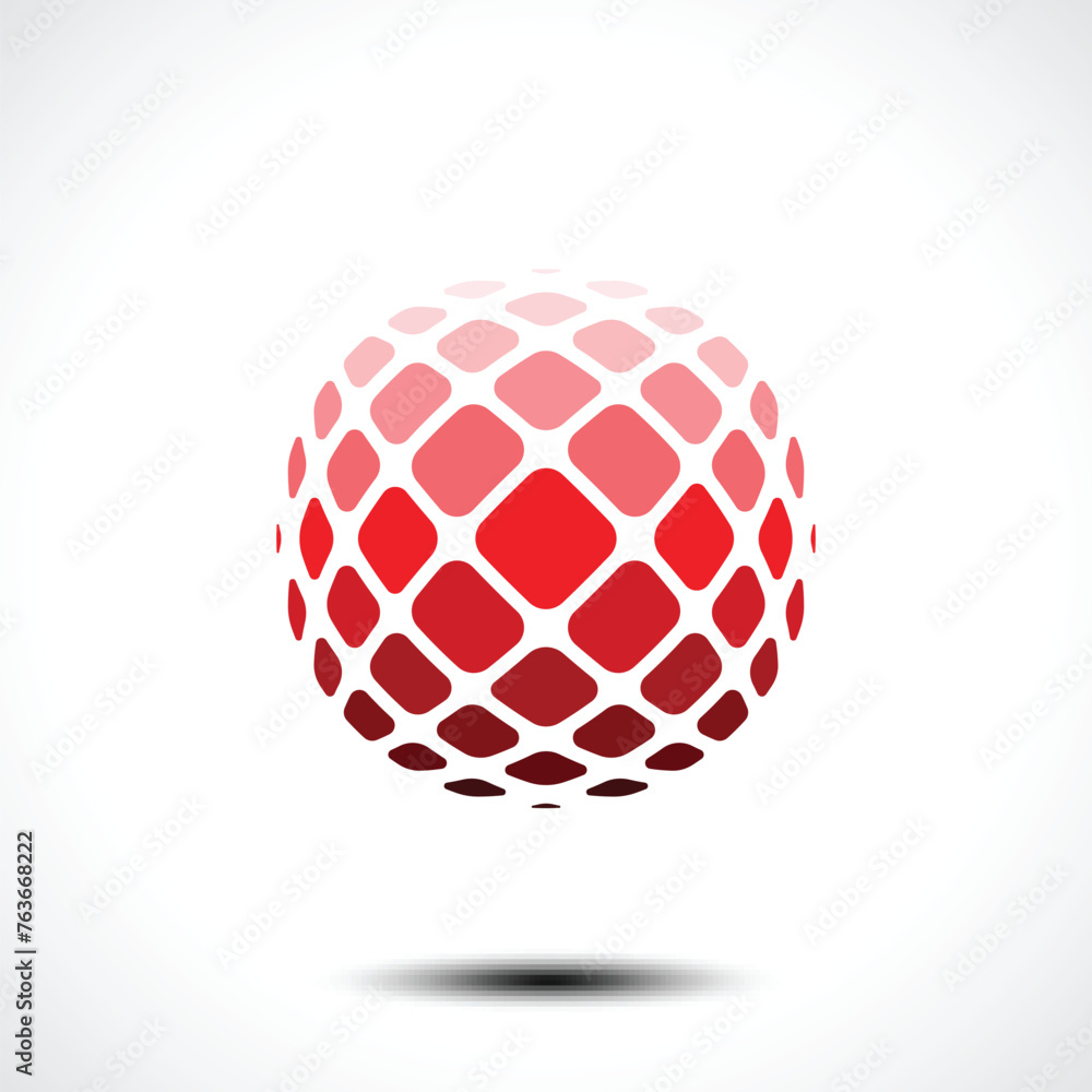 Abstract globe design icon. Vector illustration. Abstract globe design icon. Vector illustration.