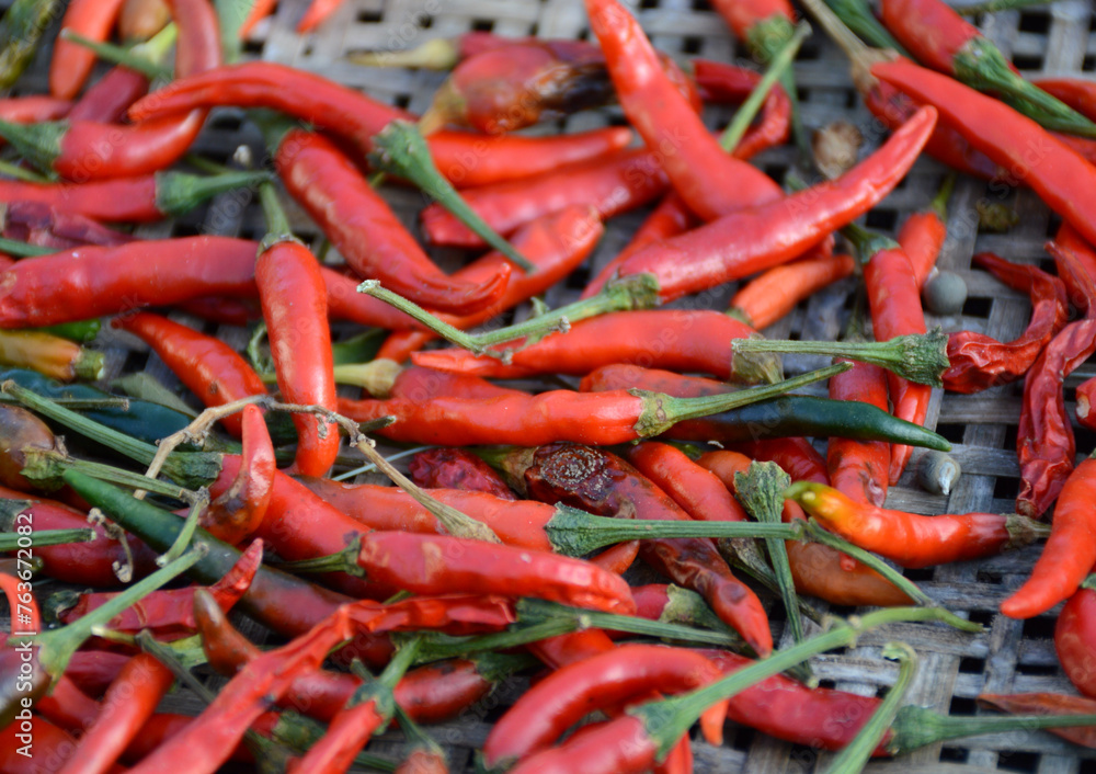 red hot pepper on the market