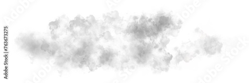 the transparent realistic white cloud element