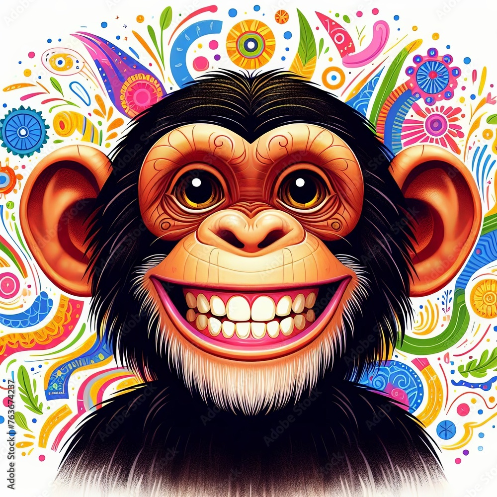 Happy smiling monkey Happy smiling monkey