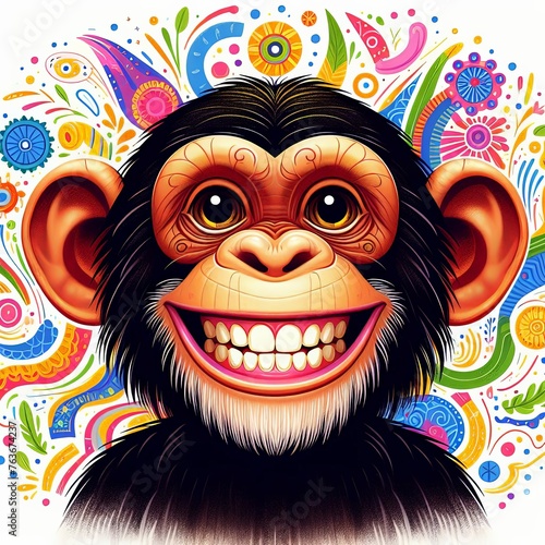 Happy smiling monkey
