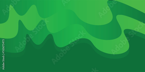 Abstract green wave background. Dynamic curve combination. eps 10