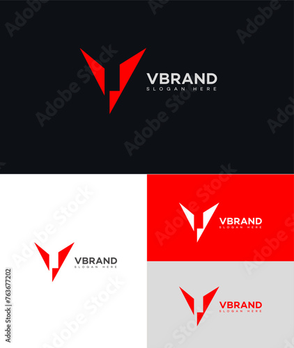 V Letter Logo Icon Brand Identity Sign, V Letter Symbol Template 