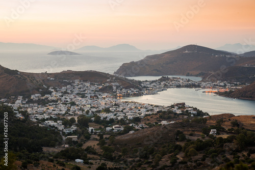 patmos greece agean island in summer