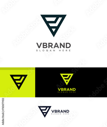 V Letter Logo Icon Brand Identity Sign, V Letter Symbol Template 