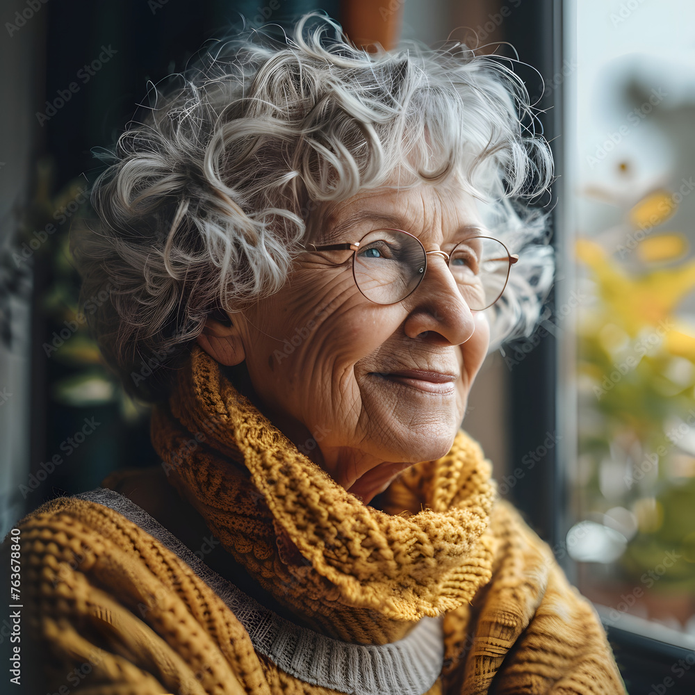Sonrisa Radiante de una Anciana Sonrisa Radiante de una Anciana