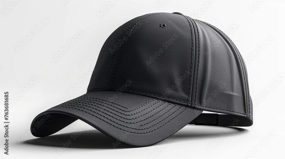 Black baseball cap isolated. Black baseball cap isolated.