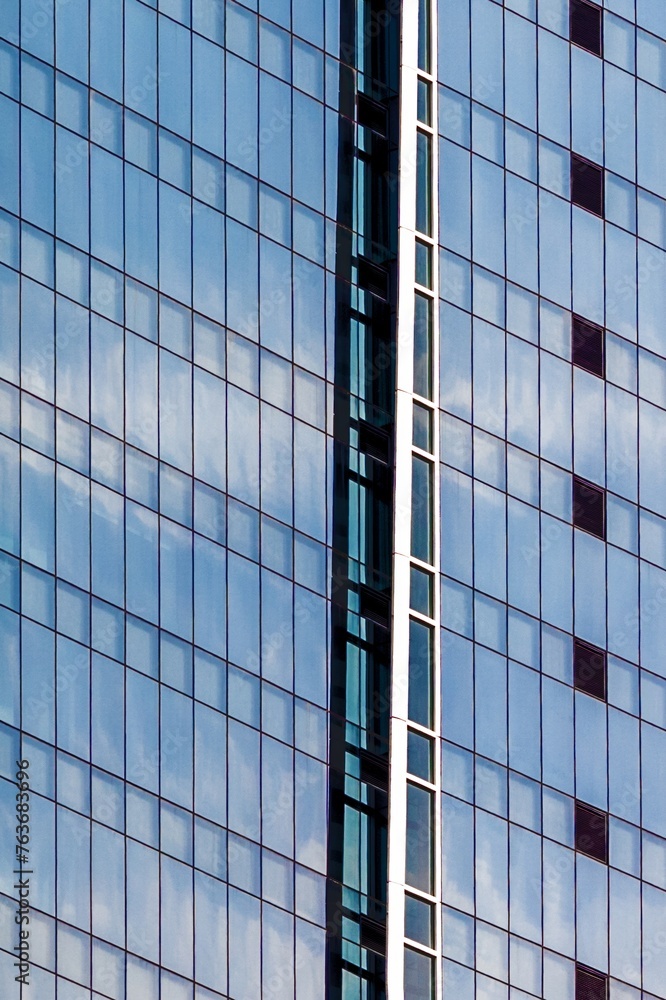 Modern office building exterior. Abstract glass windows