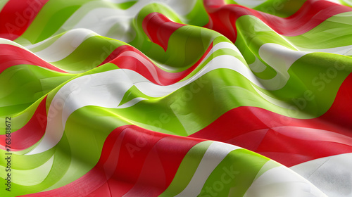 The Vivid Ikurrina: Flag of Basque Country in Spain Symbolising Unity