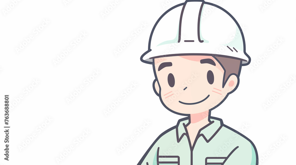 Hand drawn cartoon repairman illustration Hand drawn cartoon repairman illustration