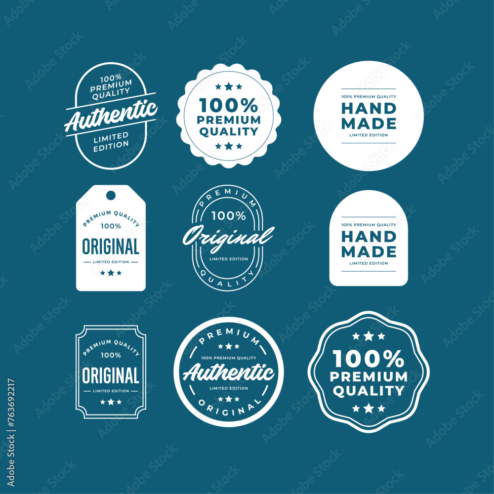 Fototapeta premium Premium quality badge label design template