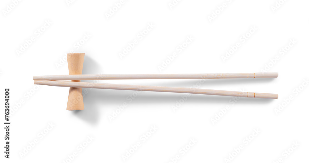 Wooden Bamboo Chopsticks on White Background. File with Clipping Path. Wooden Bamboo Chopsticks on White Background. File with Clipping Path.