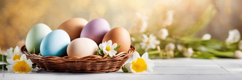 easter eggs colorfull background