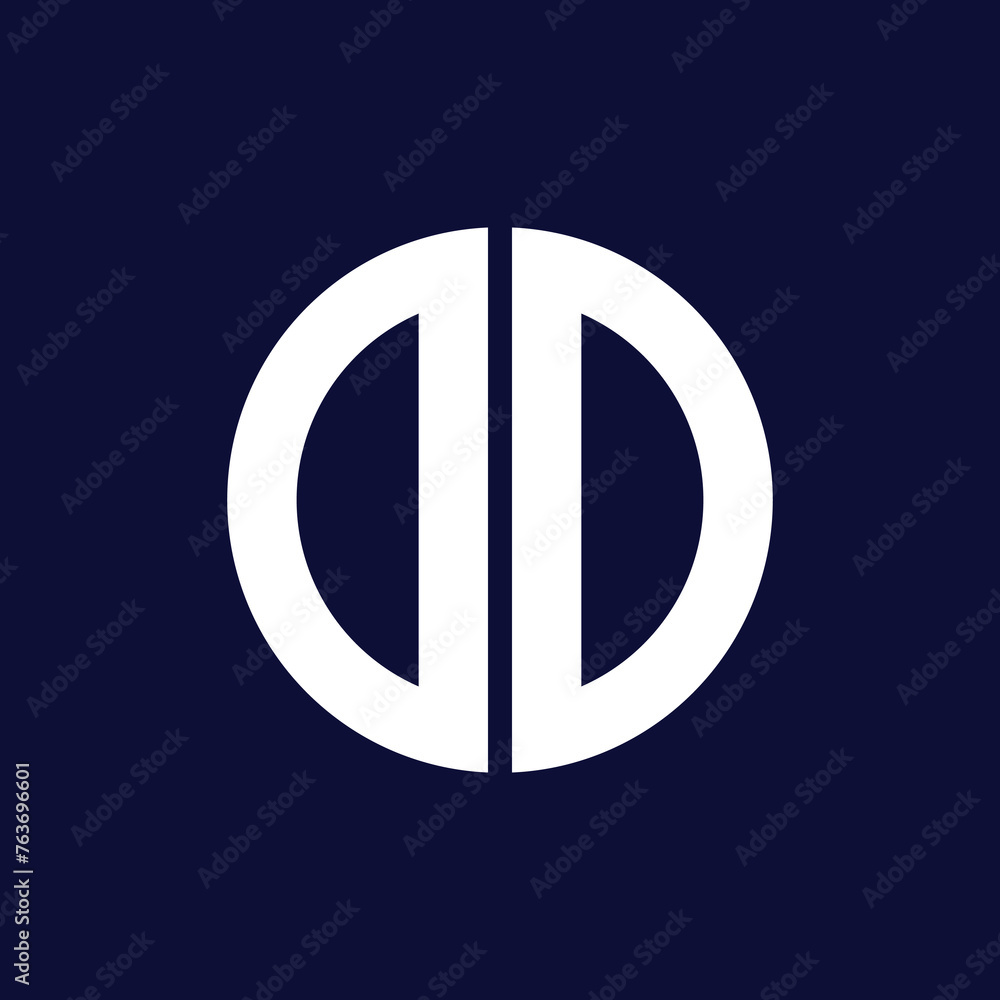 modern dd circle logo design