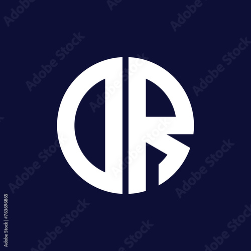 modern dr circle logo design