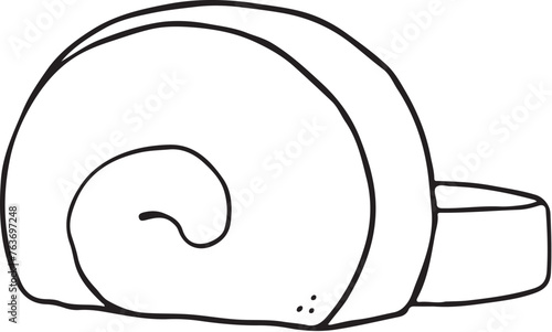 ロールケーキ線画
